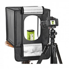 Cutie Foto Produs Mini Studio Portabil Iluminat LED 50W 44x44cm LED440 foto