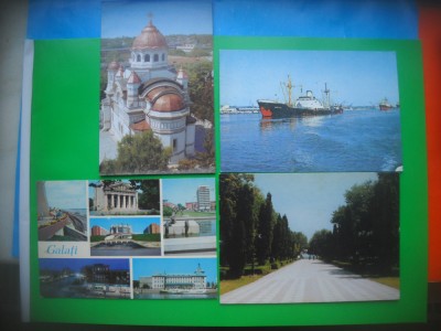 HOPCT LOT 3017 GALATI -4 CARTI POSTALE-NECIRCULATE foto