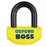 Anti-furt disc fr&acirc;nă Boss OXFORD colour yellow 116mm x 96mm mandrel 16mm