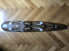 Masca balineza ,sculptata in lemn,dimensiunii mari foto