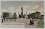 PARIS , MONUMENTUL &#039; LE TRIOMPHE DE LE REPUBLIQUE &#039; , CARTE POSTALA , CLASICA , DATATA 1903