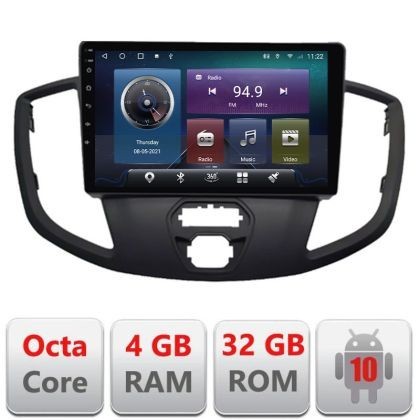 Navigatie Ford Transit V363 2015-2021 Android radio gps internet Octa core 4+32 Kit-custom+EDT-E409 CarStore Technology