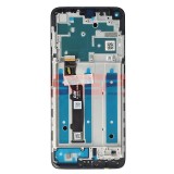 LCD+Touchscreen cu Rama MOTOROLA Moto G9 PLUS BLACK Original Service Pack