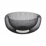 Bol pentru fructe Mesh, 5five, &Oslash; 27 x 13.5 cm, metal, negru