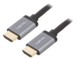 Cablu HDMI 2.0 HDCP, 3m, negru, mufă HDMI din ambele părţi