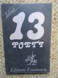13 POETI (DEBUT 1988 / POEZIE) [ANDRONE / BARBU / BAZALT / BERINDEI / DINICA / DUNCA / GRADINARU / MORAR / PARVULESCU / POPOVICI / PURICE / RUSET s.a]