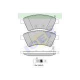 Set placute frana Icer 181758700, parte montare : Punte Fata, Fiat Sedici (Fy) 2006-2014; Suzuki Sx4 (Ey, Gy) 2006-2013