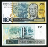 !!! BRAZILIA - 100 CRUZADOS (1986) - P 211 c - UNC