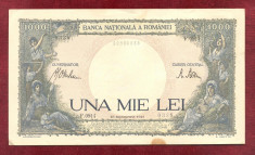 Bancnota UNA MIE LEI - 1.000 Lei 1941 - 1000 Lei - Serie F foto