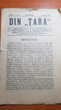 Revista DIN &quot;TARA&quot; 29 martie 1910-articol din ploiesti,braila,revista antisemita