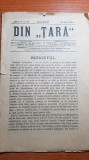 Revista DIN &quot;TARA&quot; 29 martie 1910-articol din ploiesti,braila,revista antisemita