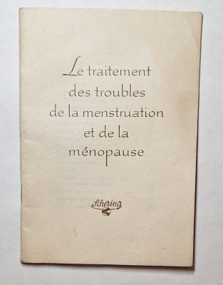 Le traitement des troubles de la menstruation &amp;ndash; Schering Berlin, 1937 foto