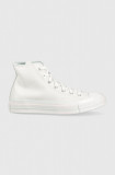 Converse tenisi de piele Chuck 70 femei, culoarea alb, A05024C