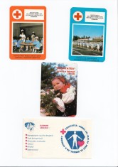Lot 4 x Calendare Crucea Rosie RSR 1978 1979