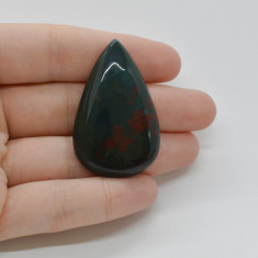 Cabochon heliotrop 43x27x7mm c4