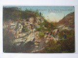 Rara! Baile Boboci-Mizil(Prahova):Promenada la grote,carte post.circulata 1928
