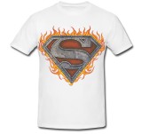 Tricou &quot; Superman logo fire &quot;