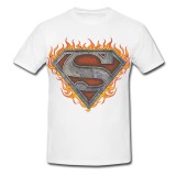 Tricou &quot; Superman logo fire &quot;