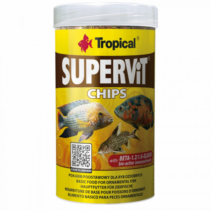 SUPERVIT Chips, Tropical Fish, 250ml, 130 g AnimaPet MegaFood