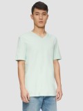 s.Oliver Tricou barbati cu anchior, Regular fit, din bumbac, Verde menta, S