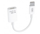 Cumpara ieftin Adaptor USB-C la Lightning XO Design NB-R268A, 27W, 0.12m Alb, Date si Incarcare