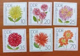 GERMANIA-DDR-"FLORA:FLORI de GRADINA"SET COMPLET-6V.-MNH-NESTAMP--Scan
