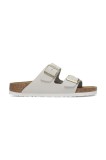 Birkenstock papuci din nubuc Arizona culoarea alb, 1029405