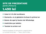 Site de prezentare pentru firma ta - 1.490 lei, gata in 3-5 zile