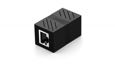 UGREEN NW114 Conector Ethernet RJ45, cablu prelungitor, 8P/8C, Cat.7, UTP (negru) foto