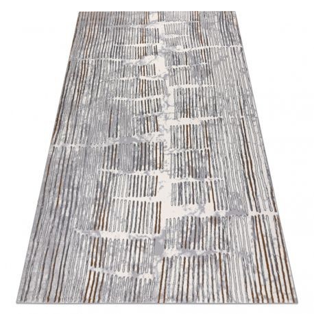 Covor OPERA 0W9774 C90 54 Abstracțiune - structural două niveluri de l&acirc;nă gri / fildeş, 160x230 cm