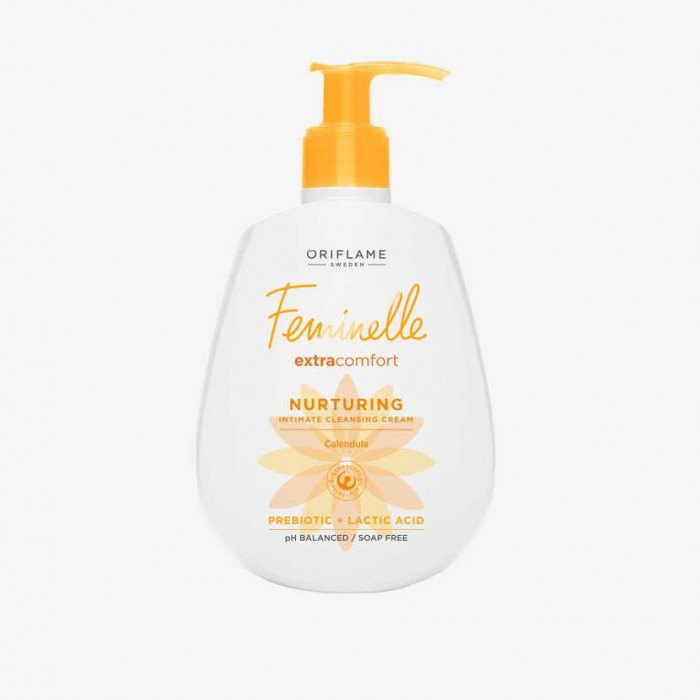 Gel-cremă pentru igiena intimă cu gălbenele Feminelle Extra Comfort Oriflame, 300ml