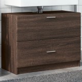 vidaXL Dulap de chiuvetă, stejar maro, 78x37x59 cm, lemn prelucrat