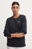 EA7 Emporio Armani bluza femei, culoarea negru, neted, TJZBZ.6DTM07