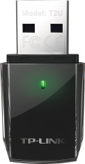 ADAPTOR RETEA TP-LINK AC600, extern wireless 2.4 GHz | 5 GHz, USB 2.0, port, 433 Mbps, antena interna x 1, &amp;quot;Archer T2U&amp;quot; (timbru verde 0.18 l