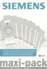 TYP S SAC ASPIRATOR MAXI-PACK, 8BUC. 00460761 pentru aspirator BOSCH/SIEMENS