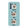 Husa compatibila cu Oppo Reno 4 5G model Emotionally complex Grumpy Cat, Silicon, TPU, Viceversa, Transparent, Carcasa