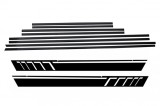 Bandouri laterale negru mat cu stickere pentru Mercedes G-Class W463 1989-2017