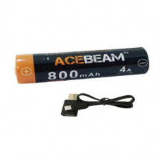 Acumulator 800mAh cu port Micro-USB Acebeam ARC14500N-800 foto