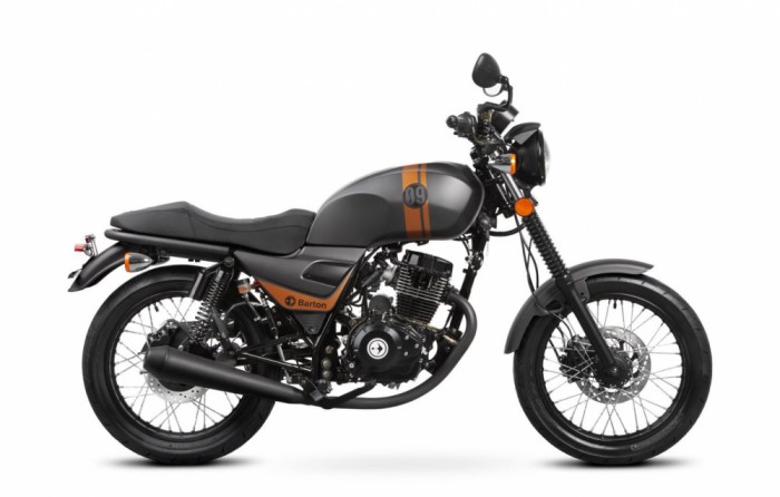Motocicleta Barton Cafe Racer 50cc, culoare gri Cod Produs: MX_NEW MXCAFERACER50G