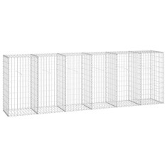 Perete gabion cu capace, 300x50x100 cm, otel galvanizat