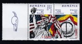 ROMANIA 2002 LP 1581 a UNITI VOM INVINGE SERIE CU VINIETA MNH, Nestampilat