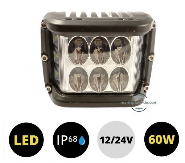 LED Far Luminile de lucru 60W 12V 24V