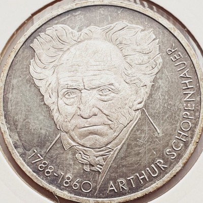 501 Germania 10 mark 1988 Arthur Schopenhauer - D - km 168 foto