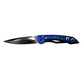 Cumpara ieftin Briceag Albastru Ideallstore, Otel Inoxidabil 22cm, Automat, Blocare Sigura, Ambidextru, Pescuit, Cutit Buzunar