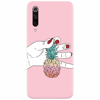 Husa silicon pentru Xiaomi Mi 9, Rainbow Pinepple foto