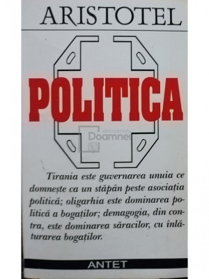 Aristotel - Politica (editia 1999) foto