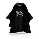 Cumpara ieftin Pelerina - NISH MAN - frizerie/coafor MASTER BARBERS - Guler Neopren - Neagra