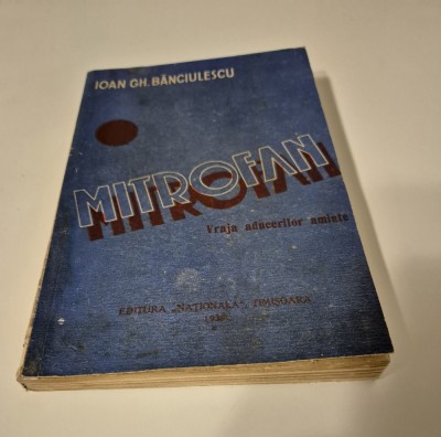 Carte cu autograf Ioan Gh Banciulescu Mitrofan 1939 foto