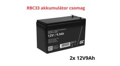 Pachet de baterii de &icirc;nlocuire APC RBC33 (2x 12V 9Ah)