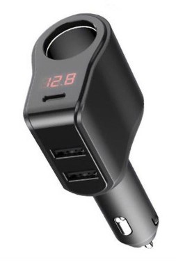 &amp;iuml;&amp;iquest;&amp;frac12;Adowarka Samochodowa Usb Typ-C + 2 X Usb + Gniazdo Zapalniczki 45W 450115 LAD000317 foto
